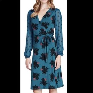 Boden Leda Baltic print wrap dress